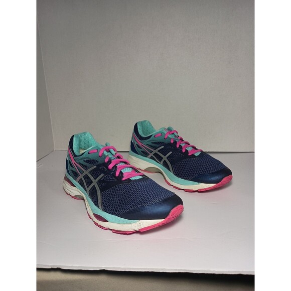 ASICS Gel Cumulus 18 Running Shoes Women's US 9.5 EUR 41.5 Blue Pink Color T6C8N - Picture 3 of 13